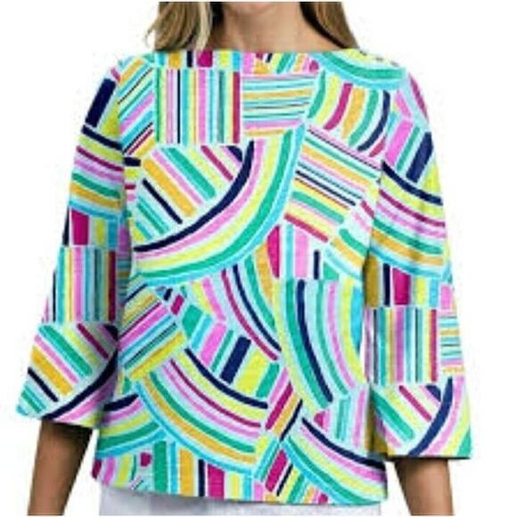 Fresh‎ Produce Tunic Small Seaglass Sundrenched Catalina Artsy Cotton Jersey - Picture 1 of 11